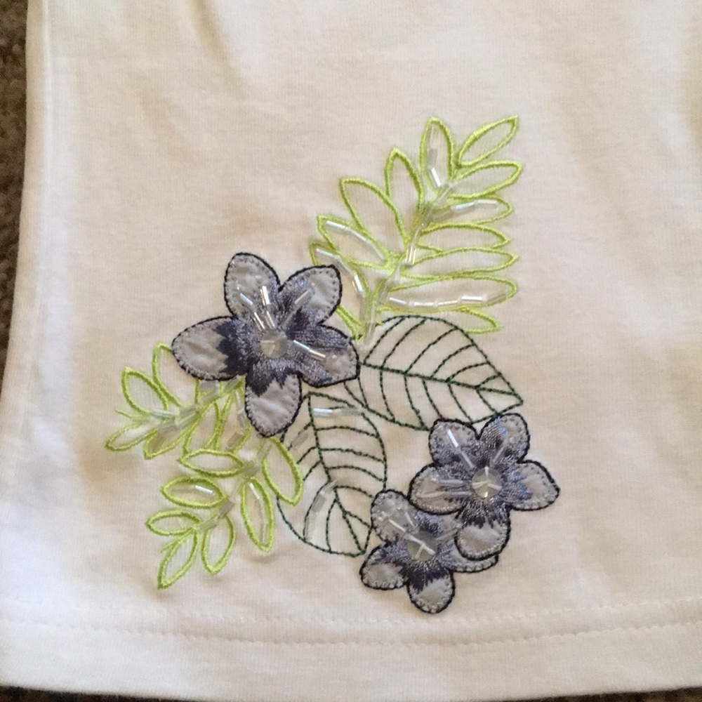 Vintage Gymboree Costa Rica line white top Sz 7 - Picture 2 of 8